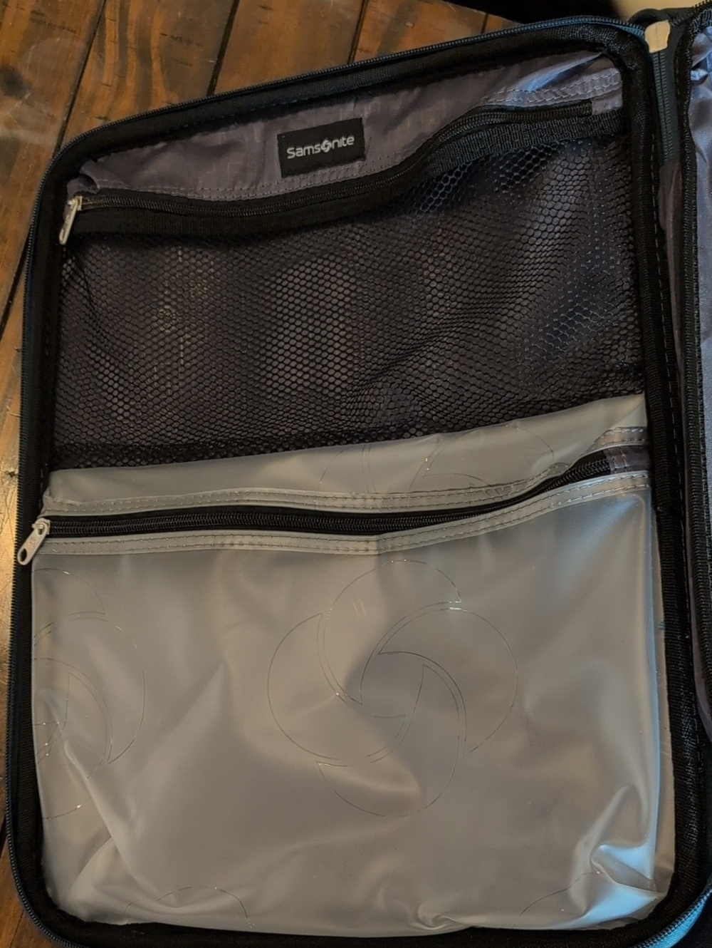 Samsonite Advena Expandable Spinner Carry On Suitcase Teal Blue - Picture 11 of 16